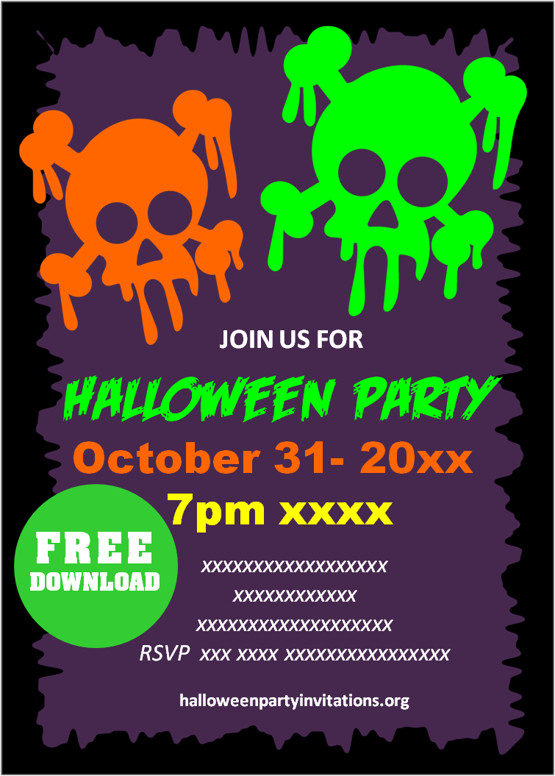 adult halloween party invitations