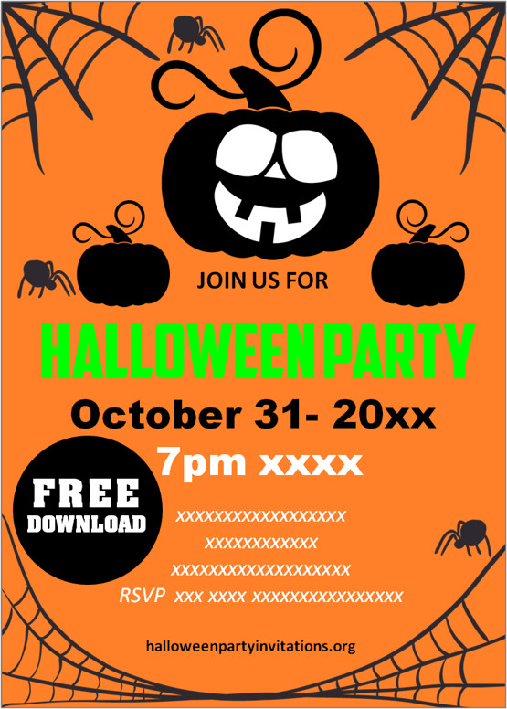 halloween party invitations templates