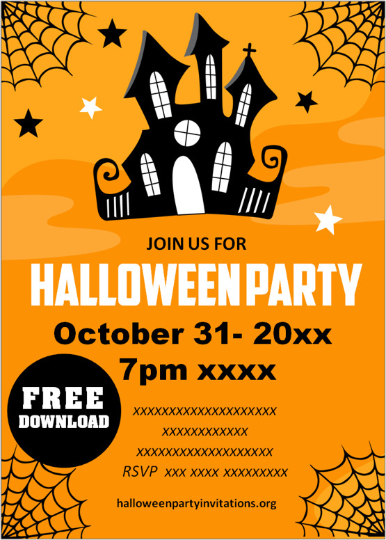 free printables halloween invitations