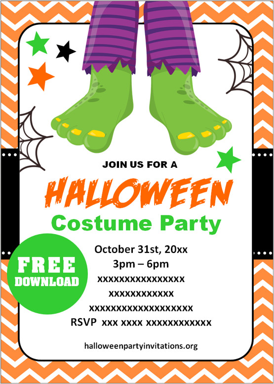 free printable halloween party invitations