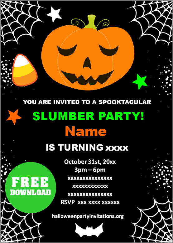 kids halloween party invitations