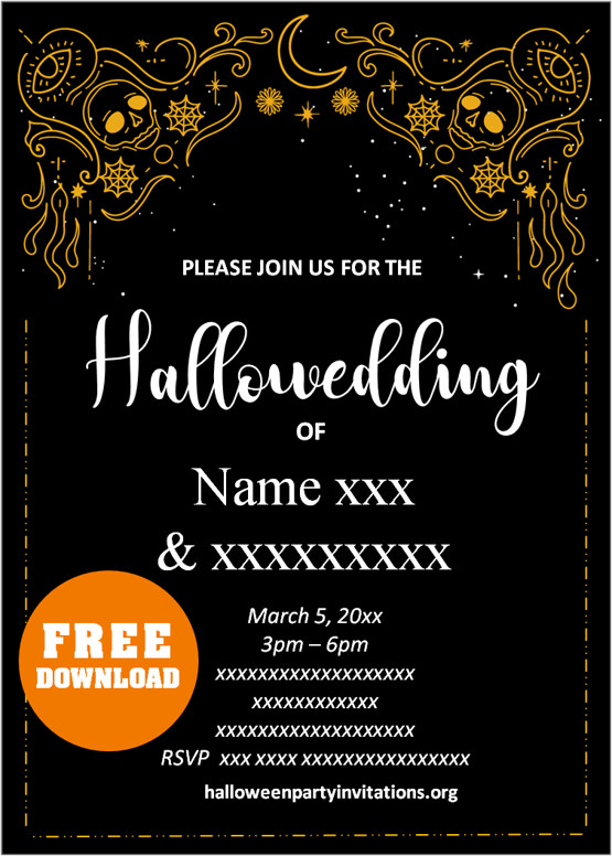 free printables halloween invitations