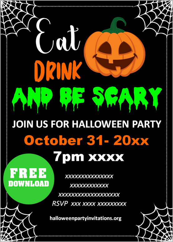 free printables halloween invitations