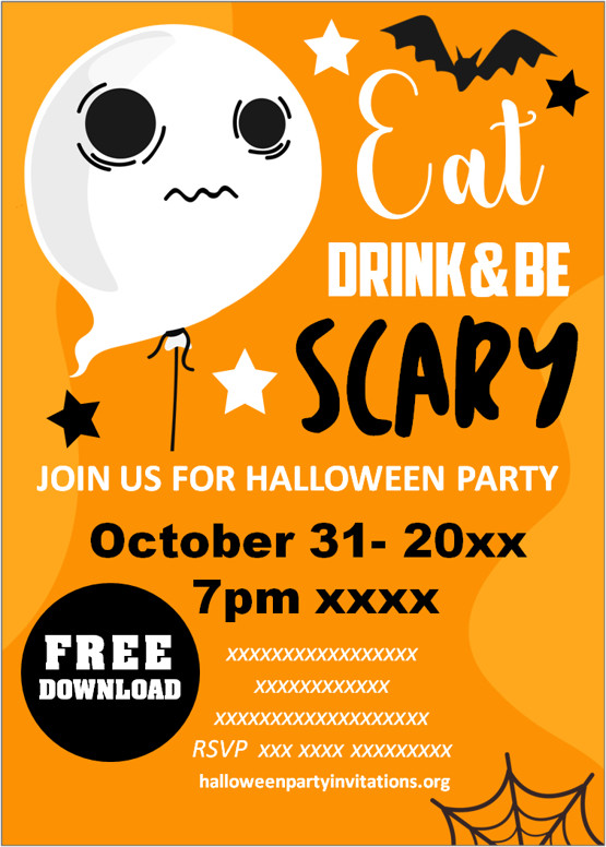 scary halloween invitations