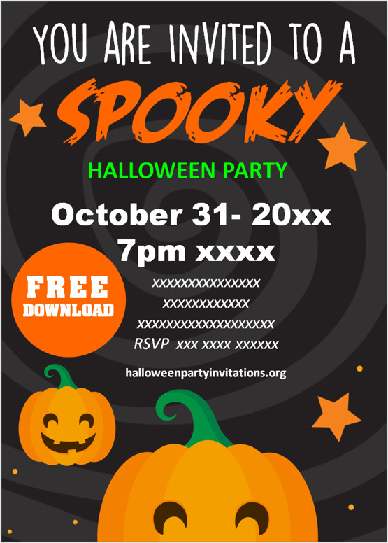 halloween party invitations