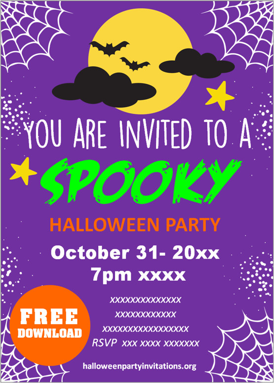 halloween party invitations templates