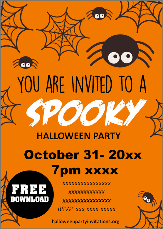 halloween party invitations template