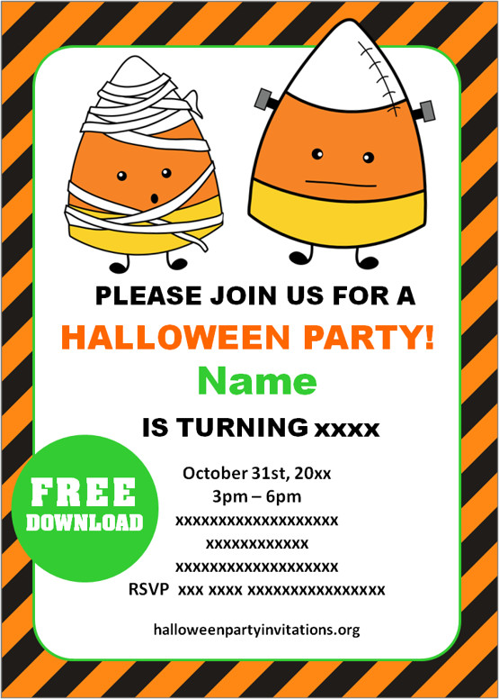 kids halloween invitations