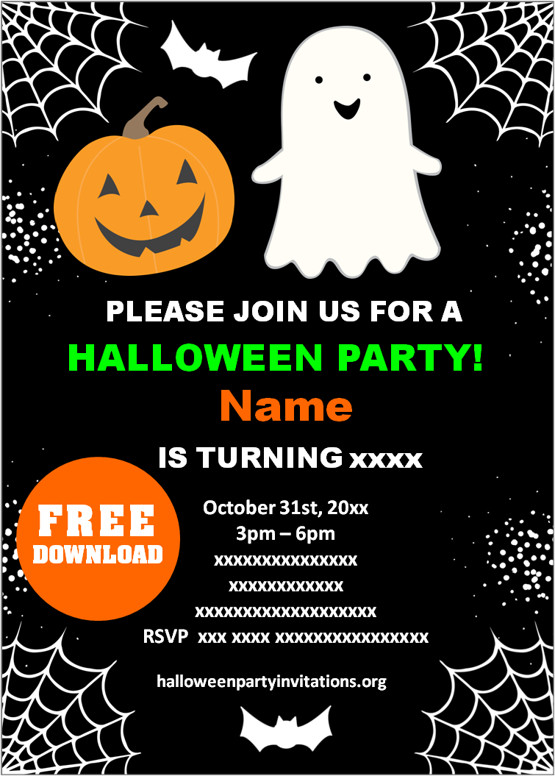 halloween party invitations templates